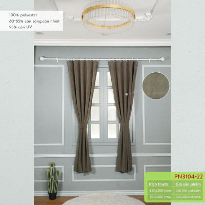 Rèm may sẵn  130x200cm các màu