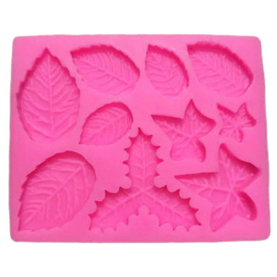 Khuôn silicon làm rau câu 10 chiếc lá - Mã số 1094