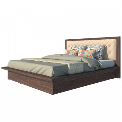 Giường ngủ cao cấp Tundo màu nâu 180cm x 200cm