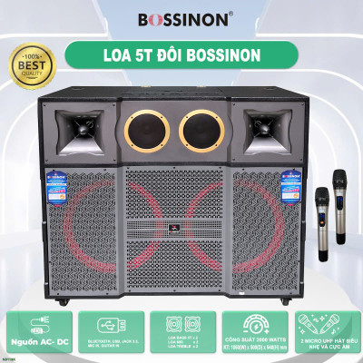 Loa tủ công suất lớn bass 50 đôi Bossinon N9119K - Công suất 3000W - Hàng Chính Hãng