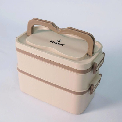 Hộp cơm 2 tầng inox 304 Kalpen dung tích 1900ml AR10 - Hàng chính hãng