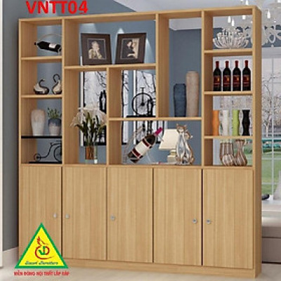 TỦ KỆ TRANG TRÍ KIÊM VÁCH NGĂN VNTT03 - Nội thất lắp ráp Viendong Adv