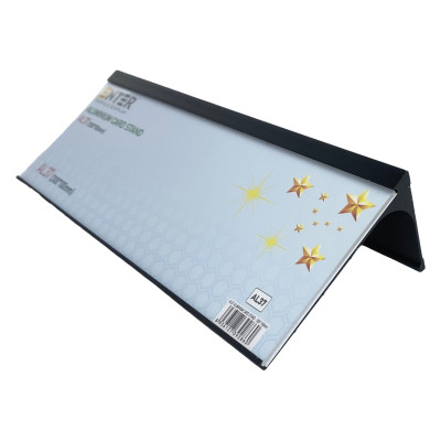 Bảng thông tin để bàn nhôm Enter AL37 300x100mm, Biển chức danh, Bảng tên để bàn, Kệ chức vụ