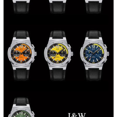 Đồng Hồ Nam I&W Carnival 605G1 Chính Hãng Full Box Chống Nước Kính Chống Xước Dây Da Cao Cấp BH24T (Máy Pin-Quartz)