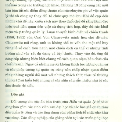 Hiểu Và Quản Lý Tổ Chức Công