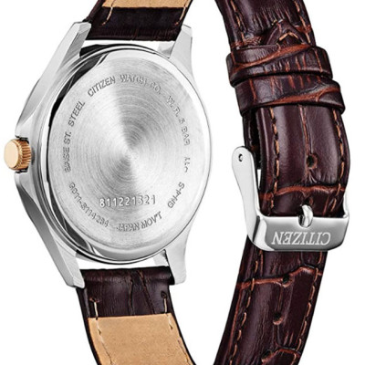 Đồng Hồ Nam Citizen Dây Da BF2009-29X - Mặt Vàng 