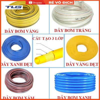 Bộ dây và vòi xịt tăng áp lực nước,rửa xe, tưới cây 15m (cút nhựa nối đồng nhựa) 206843