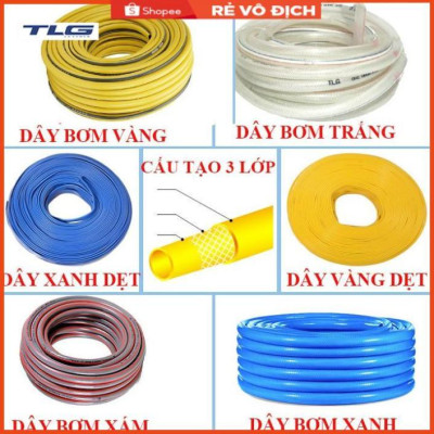 Bộ dây và vòi xịt tăng áp rửa xe tưới cây 3-5M 206817(cút nhựa nối đen 712-2)