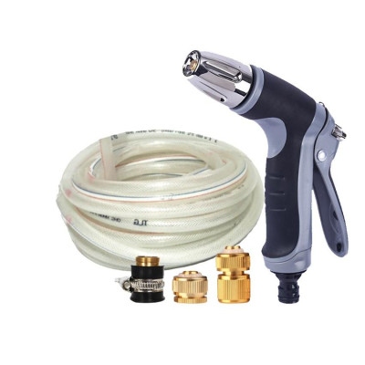 Vòi phun xịt rửa xe, tưới cây chuyên nghiệp 15m 206817 (cút đồng nối đồng)