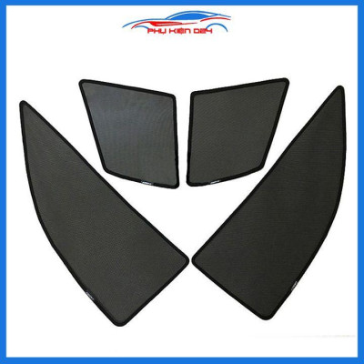 Bộ 4 rèm chắn nắng nam châm Vios 2014-2015-2016-2017-2018 khung cố định chống tia UV