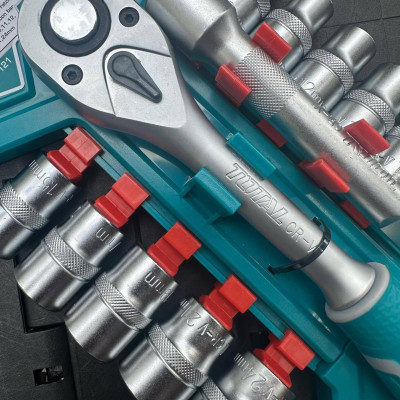 BỘ 12 CÁI SOCKET (1/2 INCH) & CẦN 2 CHIỀU TOTAL THT141121 - HÀNG CHÍNH HÃNG