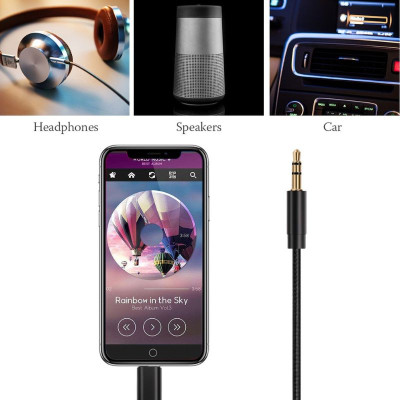 Cáp chuyển đổi Choetech AUX007/ AUX009 từ Light-ning ra Audio 3.5mm  (Hàng chính hãng)