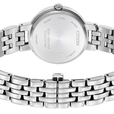 Đồng Hồ Nữ Citizen Eco-Drive Dây Thép Không Gỉ EM0990-81L - Mặt Xanh (Sapphire)