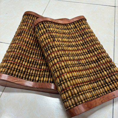 Gối Hạt Gỗ Bách Xanh Cao Cấp ,  Gối Công Thái Học - Kích Thước 43cmx24cmx8/4cm ( video , hình thật )