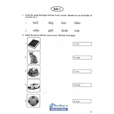 Sách - Vở Ôn Tập Hè Tiếng Anh Lớp 1 - Theo Chương Trình Giáo Dục Phổ Thông Mới - Hồng Ân