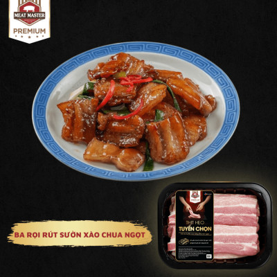 Ba rọi rút sườn BBQ Meat Master  (400g/khay)