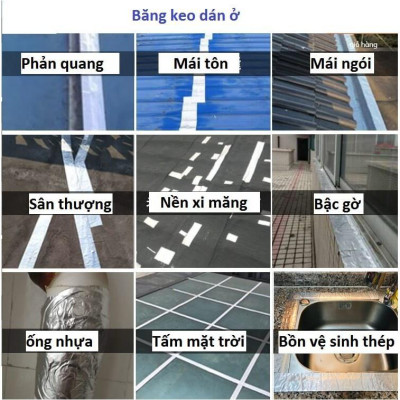 (Dài 10m, Rộng 10cm) Băng Keo, Keo Dán Chống Thấm, Chống Dột Taiko Nhật Bản Băng Keo Chống Thấm Dột,Vá Chám Vết Nứt Trần Sàn Nhà Taikomi Japan Băng keo chống thấm TAIKO Nhật Bản chắc chắn, chống thấm dột, dán tường, dán mái tôn, máng xối, lô gia