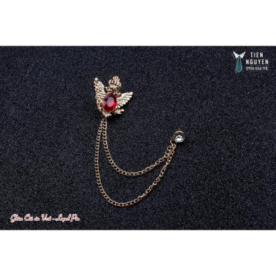 Ghim cài áo - ghim cài vest cưới Ghim đại bàng đính đá đủ màu