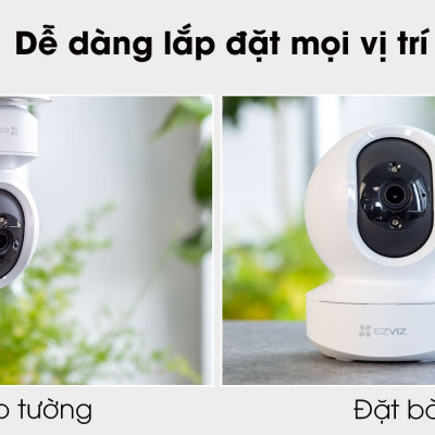 Camera Wifi Ezviz TY1 2.0Mp Full HD (Không thẻ nhớ) Âm thanh 2 chiều Quan sát ngày đêm - Hàng chính hãng 