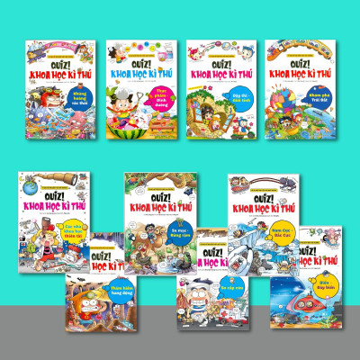 Combo Quiz! Khoa học kì thú 10 cuốn (chọn ngẫu nhiên)