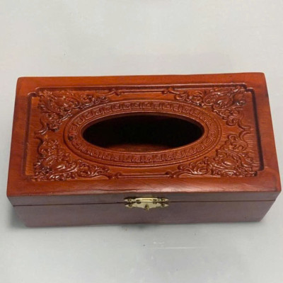 Hộp Đựng Giấy Ăn , Hộp Giấy  Ăn Gỗ Hương Cao Cấp ( hình thật )