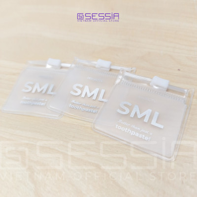 Túi Zip Đựng Kem Đánh Răng SML (5x5cm) Kèm 6 Viên Kem Đánh Răng SML - PROJECT V - Tiện Dụng & Thân Thiện Môi Trường - Hàng Chính Hãng