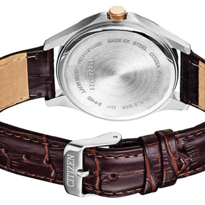 Đồng Hồ Nam Citizen Dây Da BF2009-29X - Mặt Vàng 