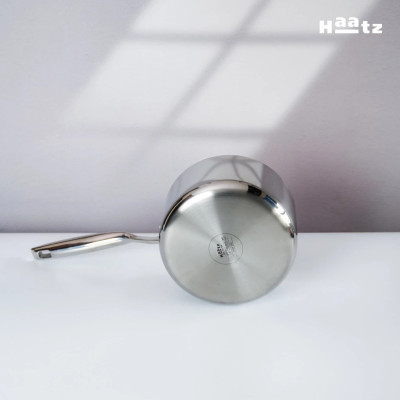 Quánh Inox316 Đúc Đáy Liền 3 Lớp Haatz CIC1250 Size 18cm - Hàng Chính Hãng Bảo Hành 5 Năm 