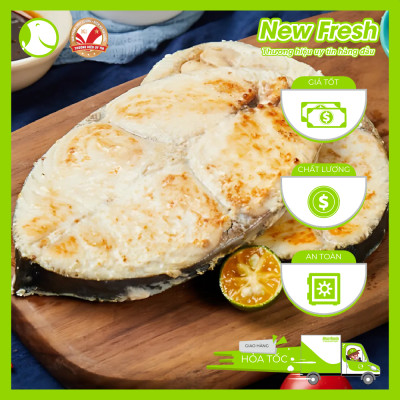 [GIAO NHANH HCM] Cá Thu Đen Cắt Khoanh - Túi 1Kg