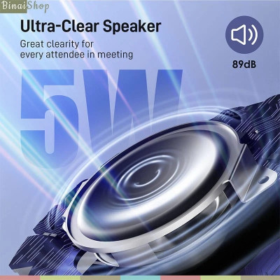 Emeet Luna Plus Kit - Loa Kèm Micro Họp Trực Tuyến, Chống Ồn VoiceIA, Bluetooth 5.0, 8+1 Micrô Dành Cho Nhóm 14 Người- Hàng chính hãng