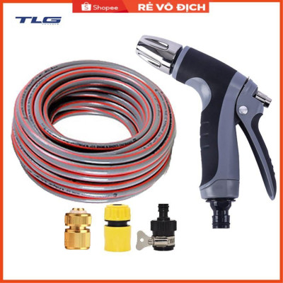 Bộ dây và vòi xịt rửa xe tưới cây tăng áp 20M(cút đồng nối 713-1) 206817
