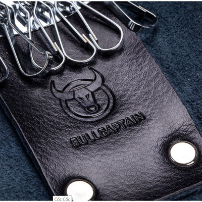 Túi đựng chìa khóa 100% da bò thật móc khóa đa chức năng cao cấp