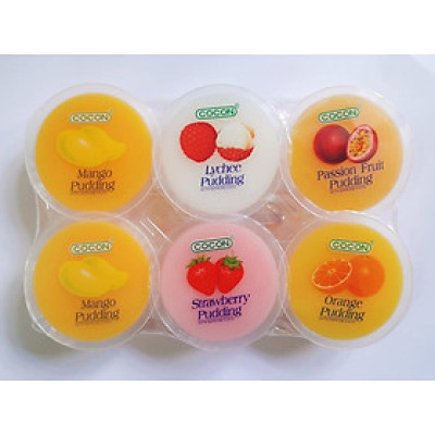 Combo 8 Lốc Thạch 6 Chén Trái Cây Cocon (480g x 8 lốc)