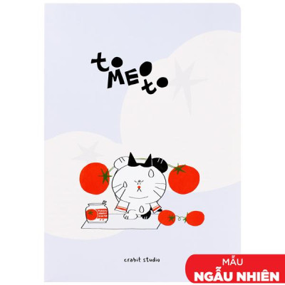Tập Tomeoto - Kẻ Ngang - 100 Trang 80gsm - Crabit Notebuck 1663 (Mẫu Bìa Giao Ngẫu Nhiên)