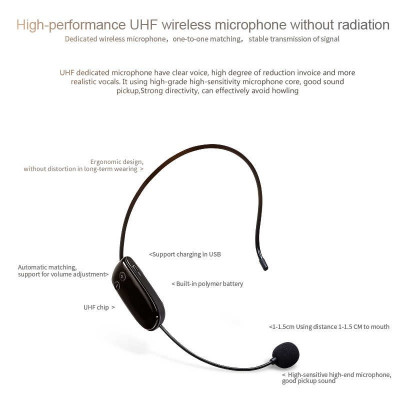 Máy Trợ Giảng Không Dây UHF Shidu SD-S611 - Hàng Chính Hãng