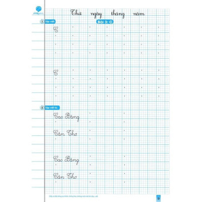 Sách - Vở Tập Viết Lớp 3 Toàn Tập - Dùng Chung Cho Các Bộ SGK Hiện Hành - Hồng Ân