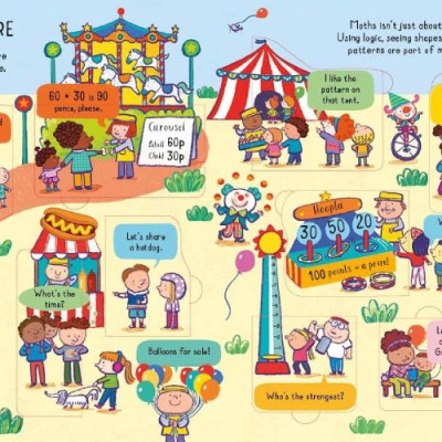 Sách tương tác thiếu nhi tiếng Anh: Look Inside Maths