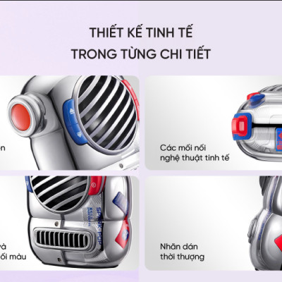 Loa Bluetooth Divoom Spark-Pop công suất 5W, thiết kế ấn tượng dung lượng pin 1000mAh - Hàng chính hãng