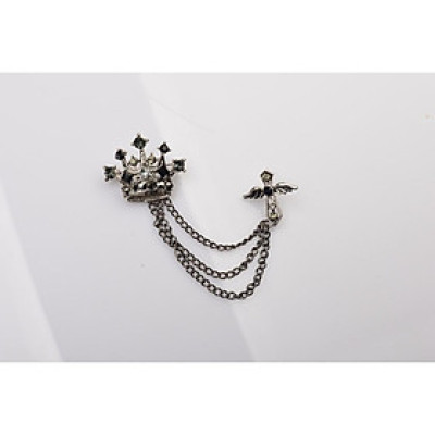 Ghim cài áo - lapel pin - Phụ kiện Trâm Cài Áo vương miện xích