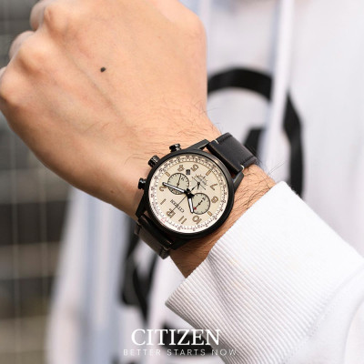 Đồng Hồ Nam Citizen Dây Da CA4425-10X - Mặt Trắng