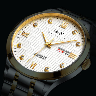 Đồng hồ nam chính hãng IW CARNIVAL IW651G-1 Kính sapphire ,chống xước ,Chống nước 50m ,Bảo hành 24 tháng,Máy cơ (Automatic),dây kim loại thép không gỉ 316L, thiết kế đơn giản dễ đeo