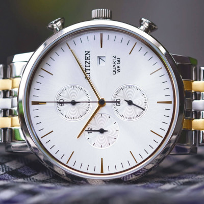 Đồng Hồ Nam Citizen Dây Thép Không Gỉ AN3614-54A - Mặt Trắng