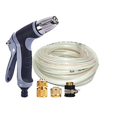 Vòi phun xịt rửa xe, tưới cây chuyên nghiệp 15m 206817 (cút đồng nối đồng)