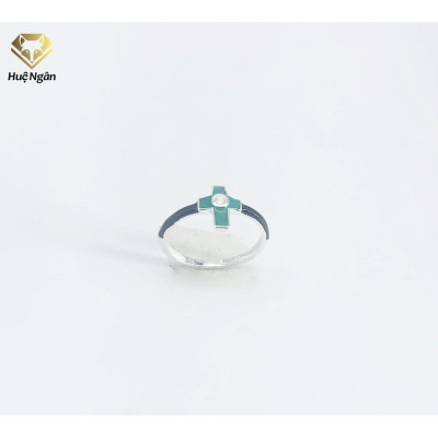 Nhẫn bạc Ý 925 Huệ Ngân -Chữ Thập RR1216