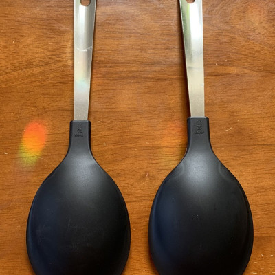 Combo 03 Muôi múc canh đầu silicone Echo Metal 25.5cm - Nội địa Nhật Bản