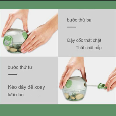 Dụng cụ Xay Tỏi - Rau Củ Kéo Tay Hình Con Heo Tiện Lợi
