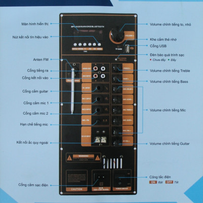 Loa Kéo Di Động Karaoke Bass 40 U.B.L LK-40U60 (800W) 4 Tấc - Chính Hãng