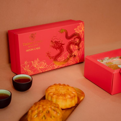 Hộp 2 bánh trung thu 2 trứng 270g - Thành Long (540g) - Việt Nam