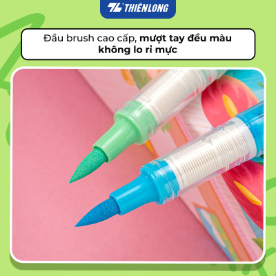 Pastel Acrylic Markers Bút sơn/ Bút lông 12/24/36 màu ThiênLong Colokit - Màu sắc tươi sáng, Mượt tay đều màu
