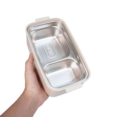 Hộp cơm 2 tầng inox 304 Kalpen dung tích 1900ml AR10 - Hàng chính hãng